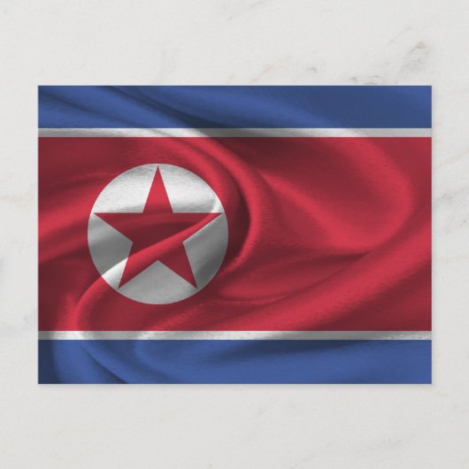 Vlag van Noord-Korea Briefkaart (Voorkant)