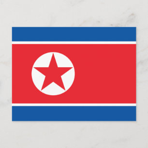 Vlag van Noord-Korea Briefkaart