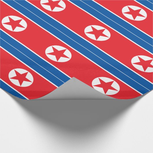 Vlag van Noord-Korea Cadeaupapier (Hoek)