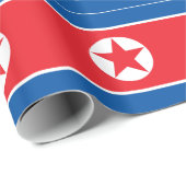 Vlag van Noord-Korea Cadeaupapier (Rol Hoek)