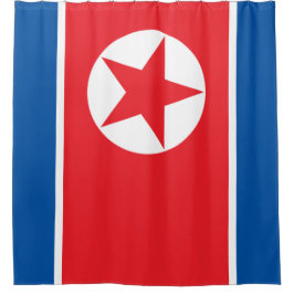 Vlag van Noord-Korea Douchegordijn