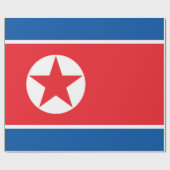 Vlag van Noord-Korea (DVK) Cadeaupapier (Vlak)