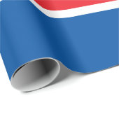 Vlag van Noord-Korea (DVK) Cadeaupapier (Rol Hoek)