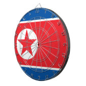 Vlag van Noord-Korea (DVK) Dartbord (Voorkant Rechts)