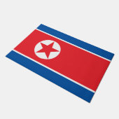 Vlag van Noord-Korea (DVK) Deurmat (Schuin)