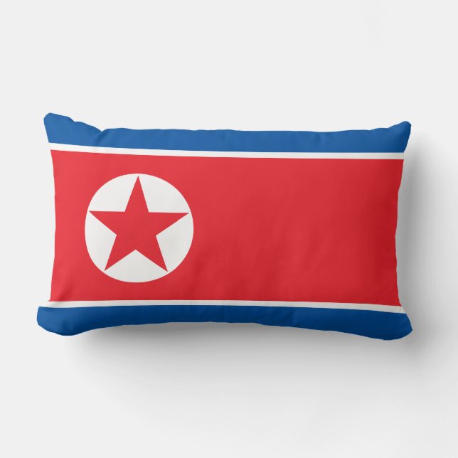 Vlag van Noord-Korea (DVK) Kussen (Voorkant)
