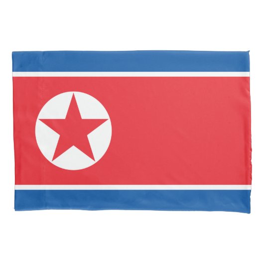 Vlag van Noord-Korea (DVK) Kussensloop (Voorkant-Links)