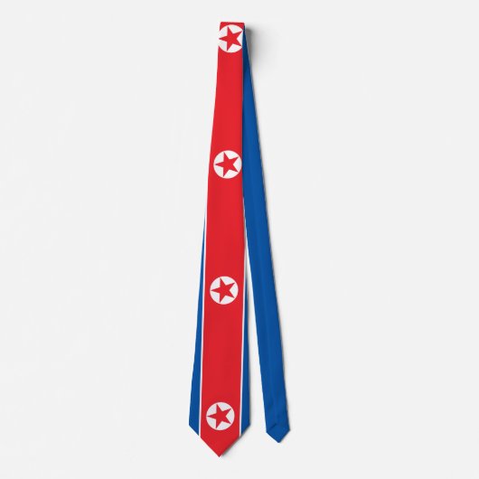 Vlag van Noord-Korea (DVK) Stropdas (Voorkant)