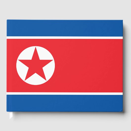 Vlag van Noord-Korea Gastenboek (Voorkant)