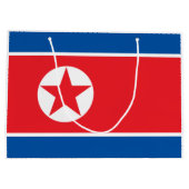 Vlag van Noord-Korea Groot Cadeauzakje (Achterkant)