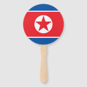 Vlag van Noord-Korea Handwaaier (Achterkant)