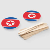 Vlag van Noord-Korea Handwaaier (Niet-gemonteerd)