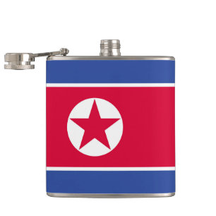 Vlag van Noord-Korea Heupfles