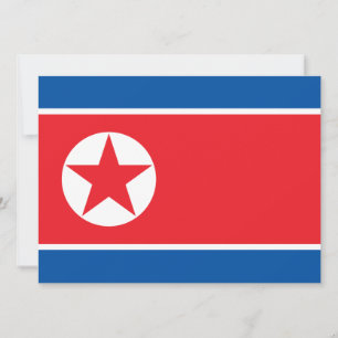 Vlag van Noord-Korea Kaart
