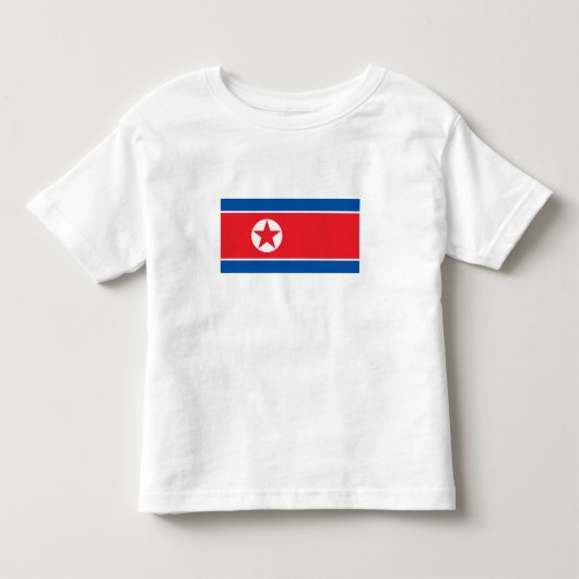 Vlag van Noord-Korea Kinder Shirts (Voorkant)