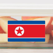 Vlag van Noord-Korea Labels (Aangebracht)