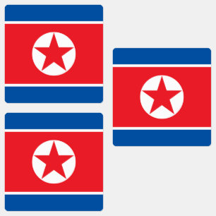 Vlag van Noord-Korea Labels