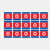 Vlag van Noord-Korea Labels (Vel)