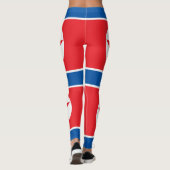 Vlag van Noord-Korea Leggings (Achterkant)