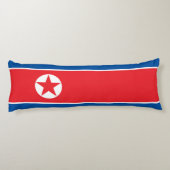 Vlag van Noord-Korea Lichaamskussen (Achterkant)