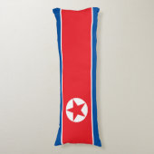 Vlag van Noord-Korea Lichaamskussen (Voorkant Verticaal)