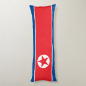 Vlag van Noord-Korea Lichaamskussen (Achterkant (Verticaal))