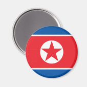 Vlag van Noord-Korea Magneet (Voorkant / Achterkant)