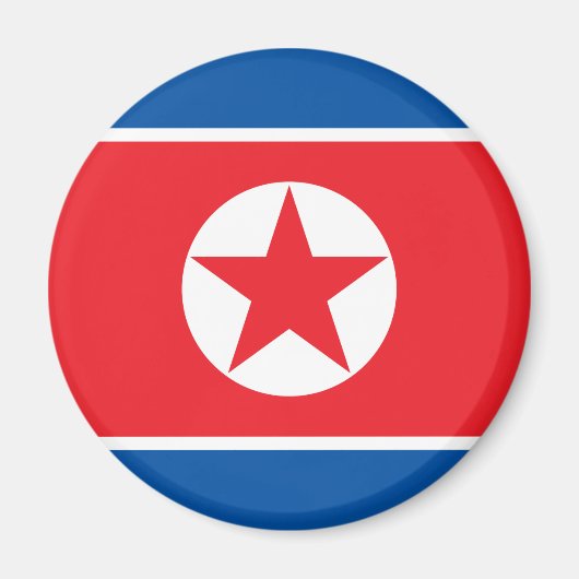 Vlag van Noord-Korea Magneet (Voorkant)