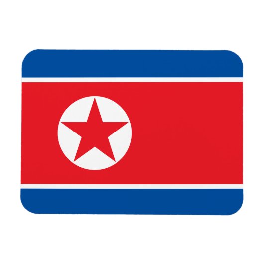 Vlag van Noord-Korea Magneet (Horizontaal)
