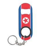 Vlag van Noord-Korea Mini Flessenopener (Voorkant)