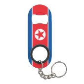 Vlag van Noord-Korea Mini Flessenopener (Achterkant)