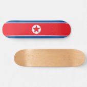 Vlag van Noord-Korea Persoonlijk Skateboard (Horizontaal)