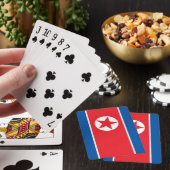 Vlag van Noord-Korea Pokerkaarten (Insitu)