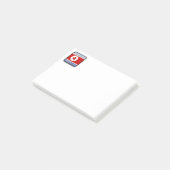 Vlag van Noord-Korea Post-it® Notes (Schuin)