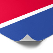 Vlag van Noord-Korea Poster (Hoek)