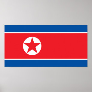 Vlag van Noord-Korea Poster