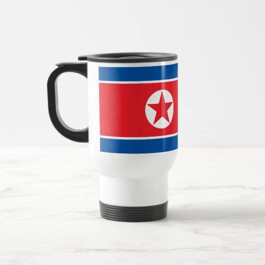Vlag van Noord-Korea Reisbeker (Links)