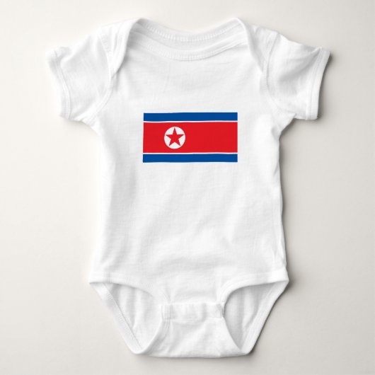 Vlag van Noord-Korea Romper (Voorkant)