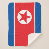 Vlag van Noord-Korea Sherpa Deken (Voorkant)