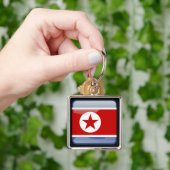 Vlag van Noord-Korea Sleutelhanger (Hand)