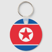 Vlag van Noord-Korea Sleutelhanger (Achterkant)