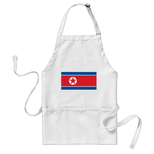 Vlag van Noord-Korea Standaard Schort (Voorkant)