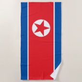 Vlag van Noord-Korea Strandlaken (Voorkant)
