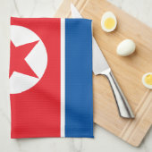 Vlag van Noord-Korea Theedoek (Quarter Fold)