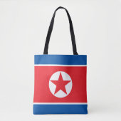 Vlag van Noord-Korea Tote Bag (Voorkant)