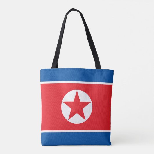 Vlag van Noord-Korea Tote Bag (Achterkant)
