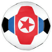 Vlag van Noord-Korea Voetbal (Gedraaid)