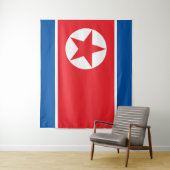 Vlag van Noord-Korea Wandkleed (In situ)