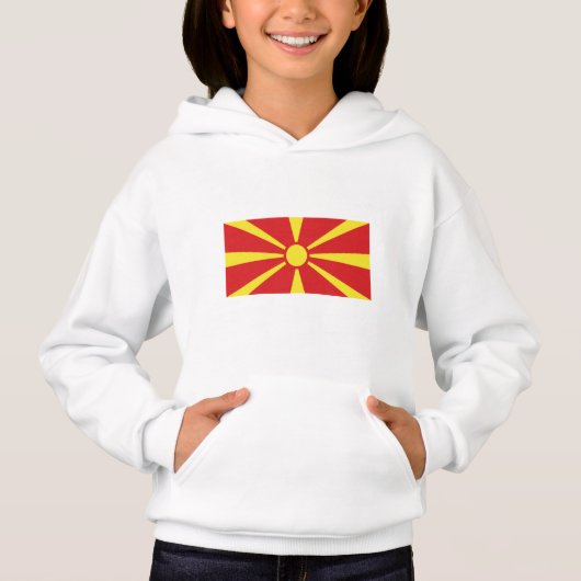 Vlag van Noord-Macedonië (Voorkant)