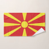 Vlag van Noord-Macedonië Bad Handdoek (Handdoek)